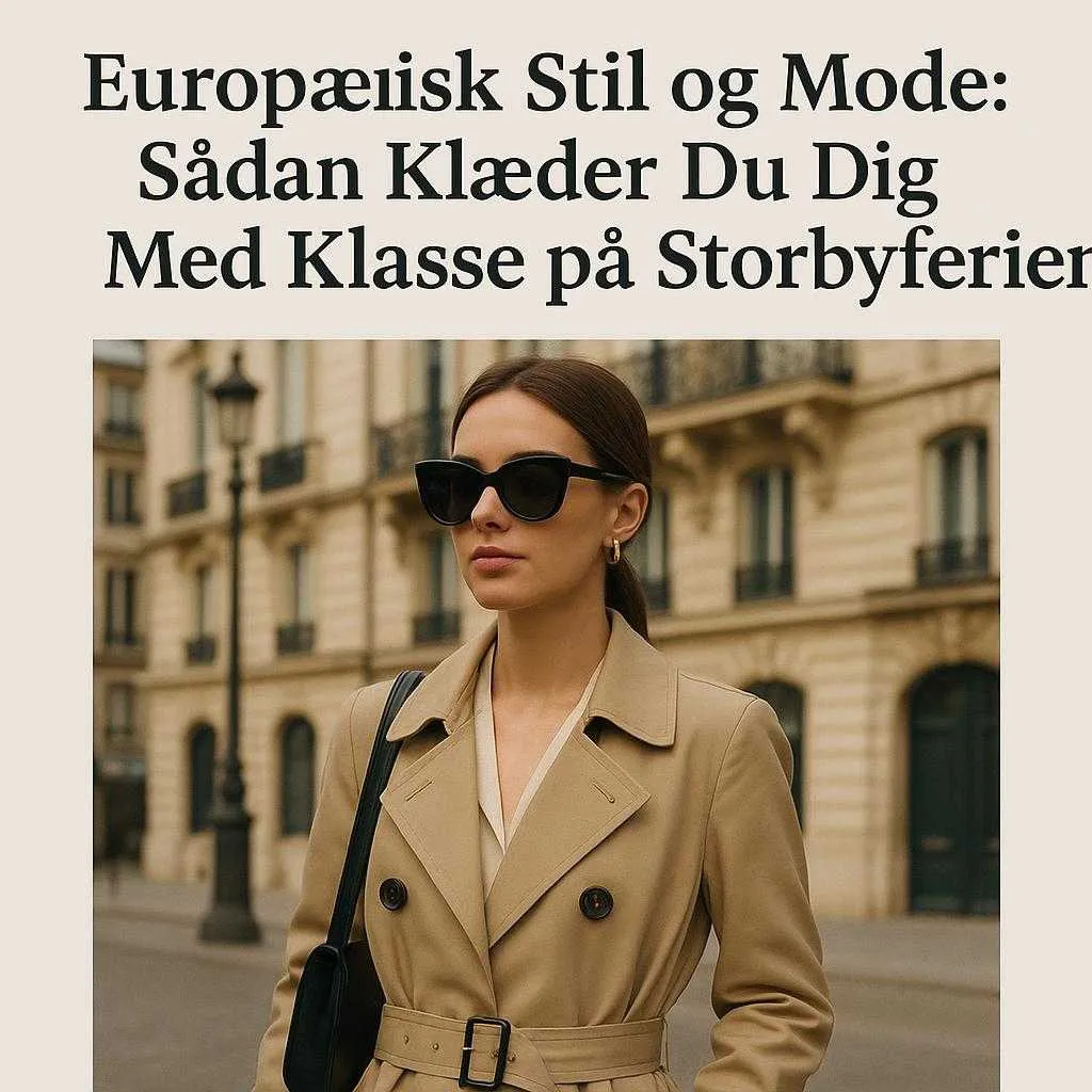 Europæisk Stil og Mode: Sådan Klæder Du Dig Med Klasse på Storbyferien