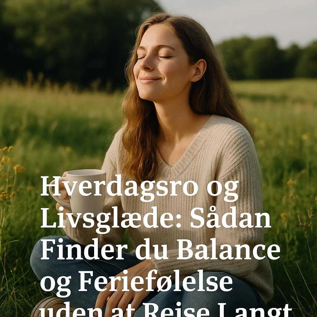 Hverdagsro og Livsglæde: Sådan Finder du Balance og Feriefølelse uden at Rejse Langt