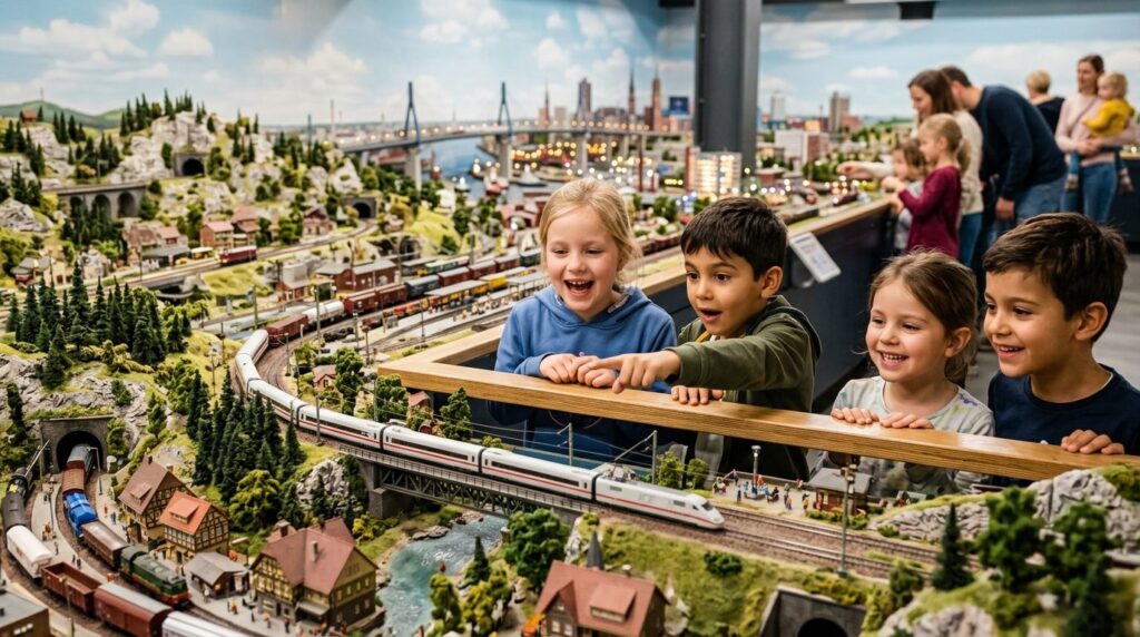 Stock photo, 16:9 format: Childrens faces filled with wonde
